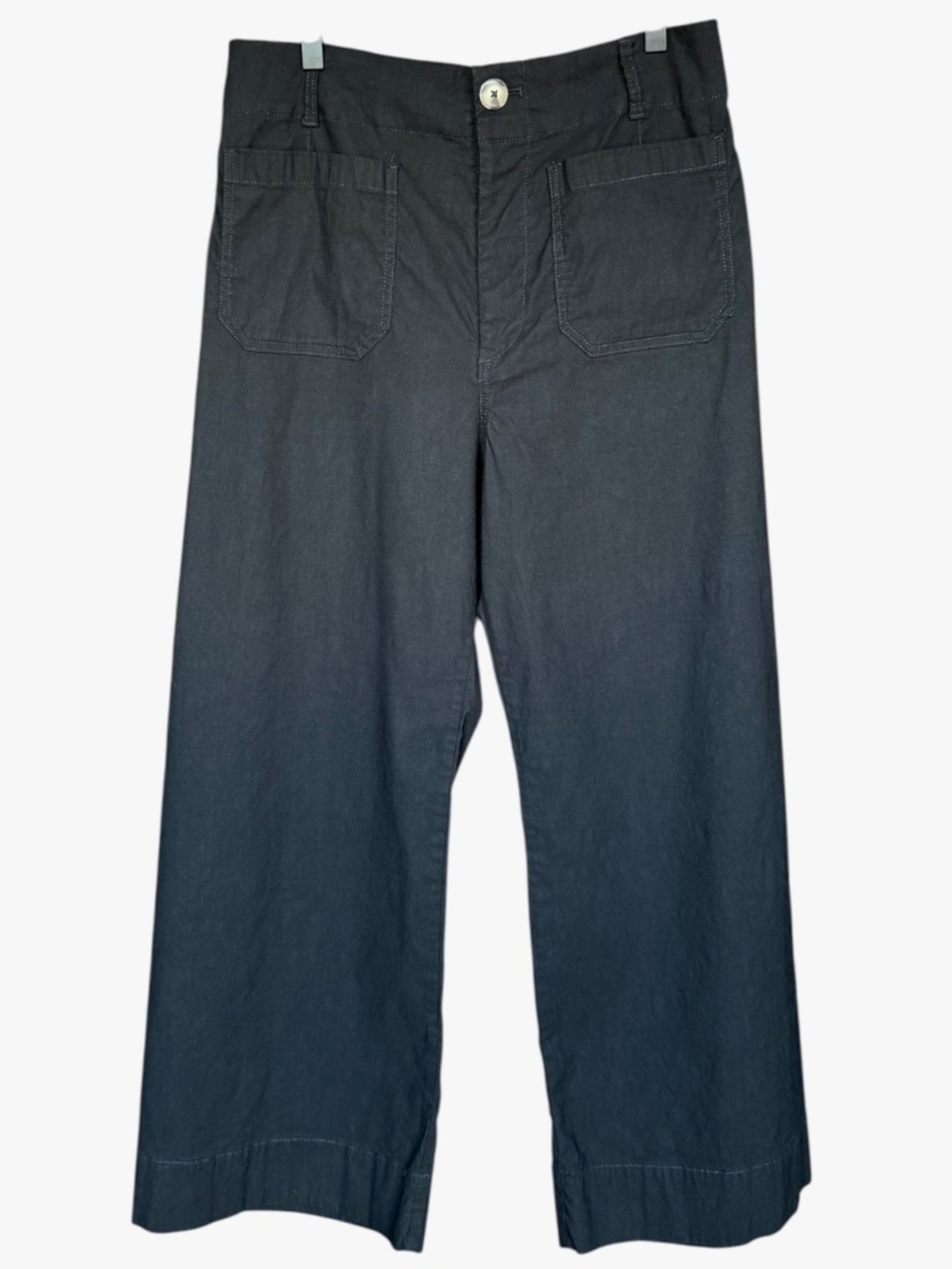 Anthropologie Maeve The Colette Black Wide Leg Crop Pants Sz 31 - Picture 4 of 8